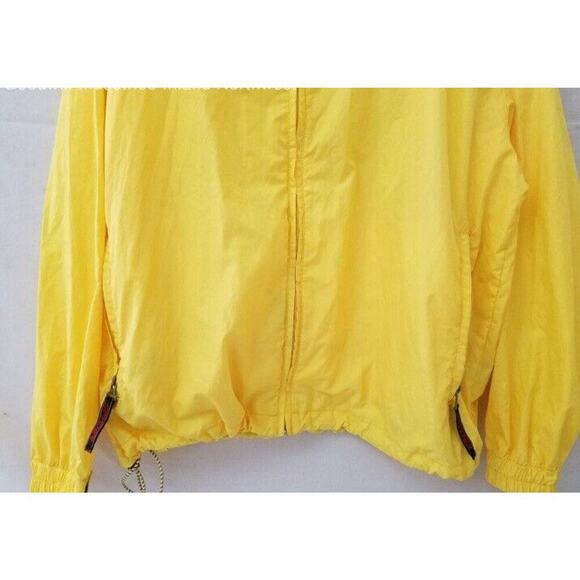 Vintage Spyder Yellow Windbreaker Jacket Retro Coat Size Large RN 64902 Zip up - Picture 4 of 6